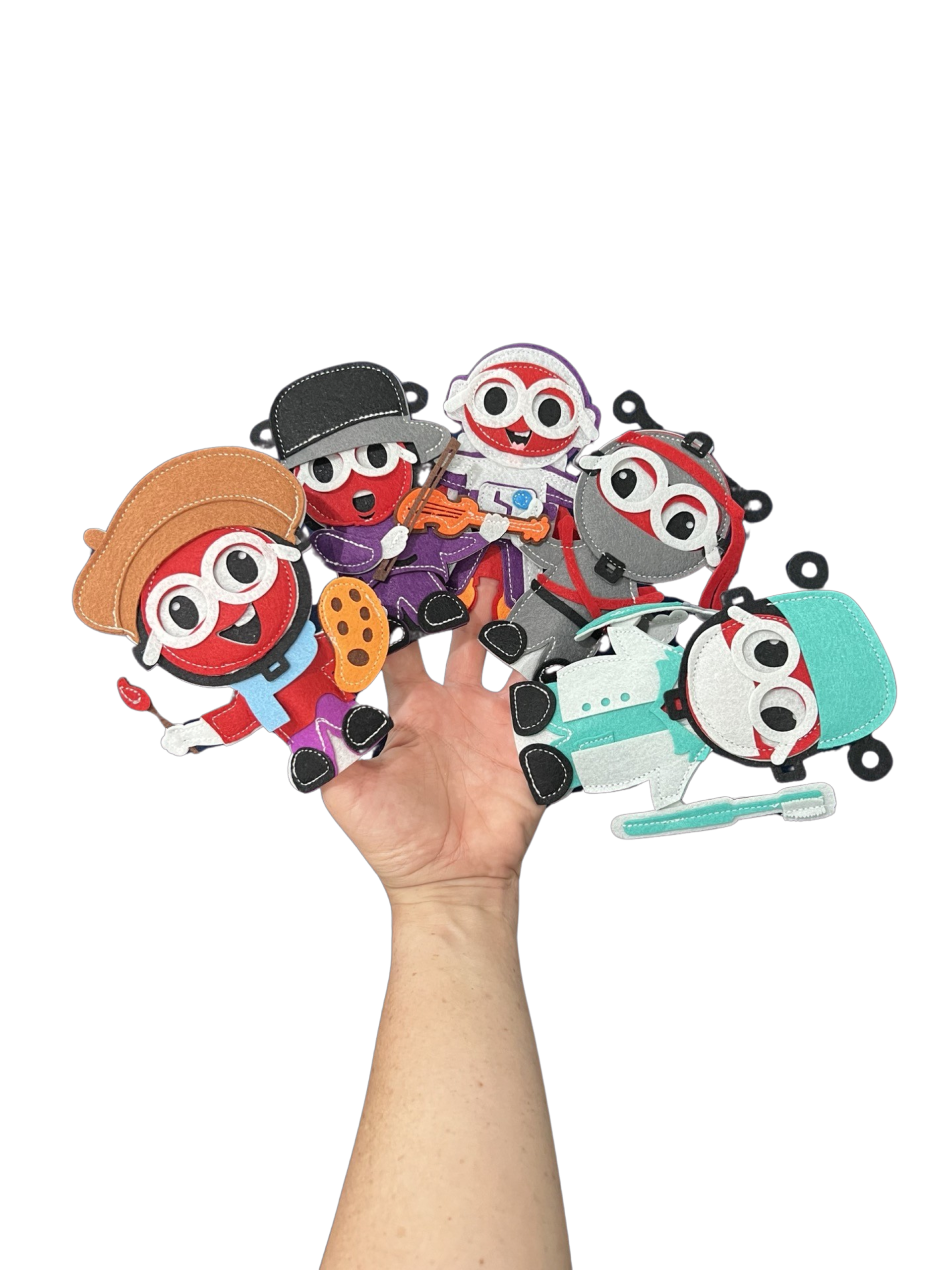 Sensory Finger Puppets - Mixed (10pcs)