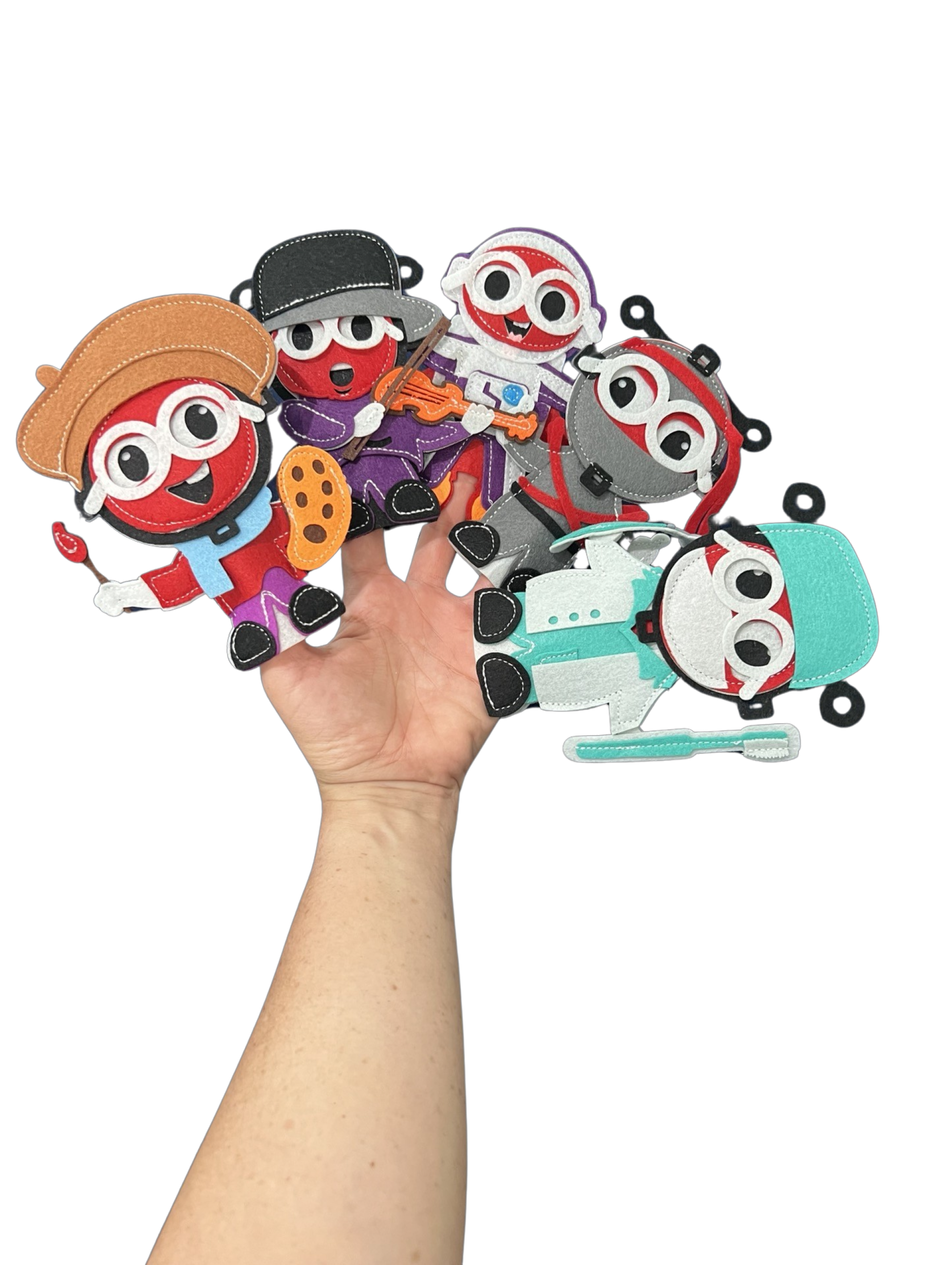 Sensory Finger Puppets - Mixed (10pcs)