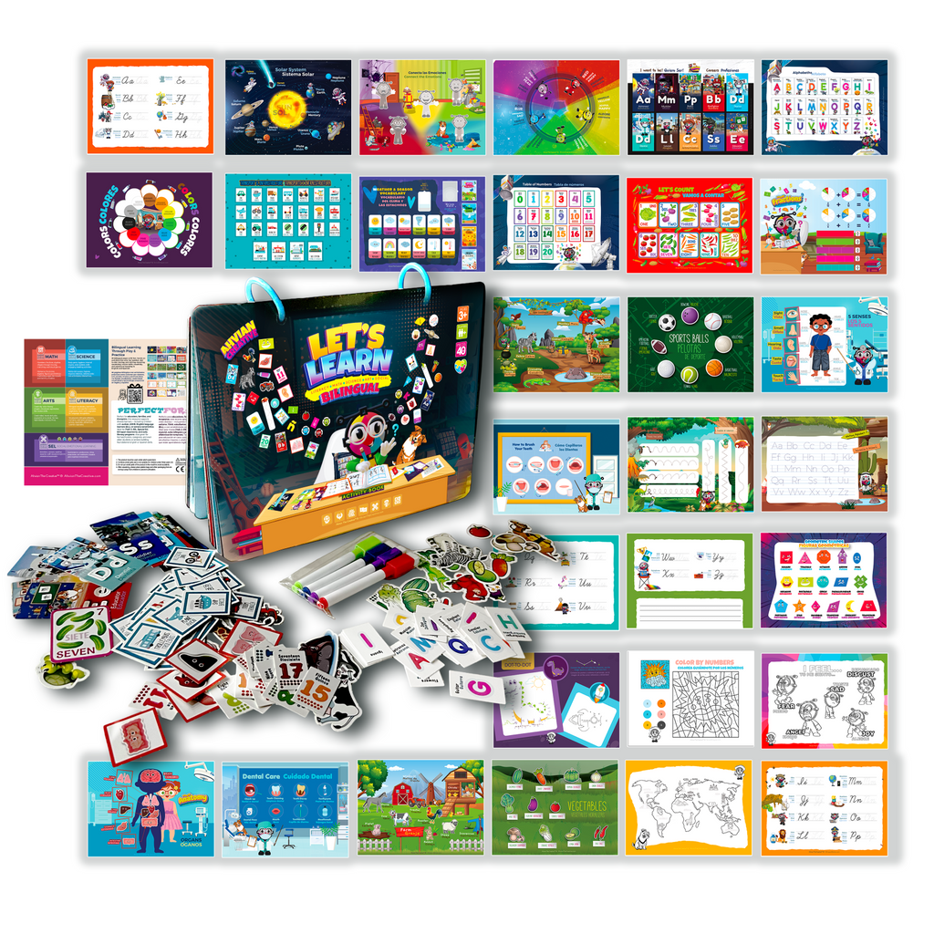 Sticky Book Re-usable Bilingual Activities Game