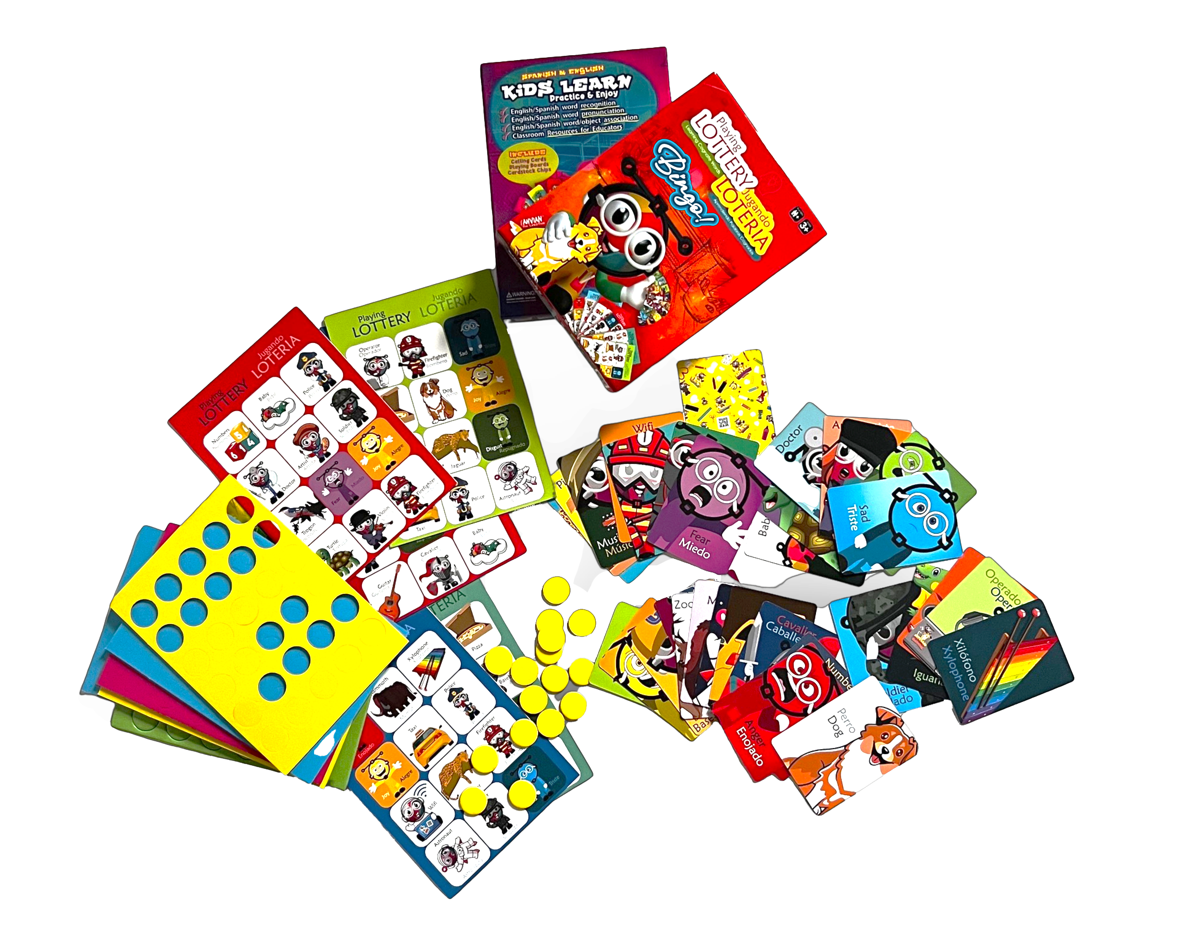 Dual-Language Bingo/Loteria Game (44pcs)