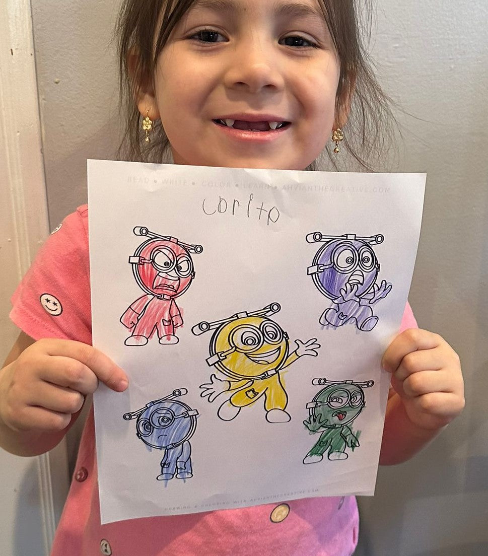 Coloring Book + Crayons