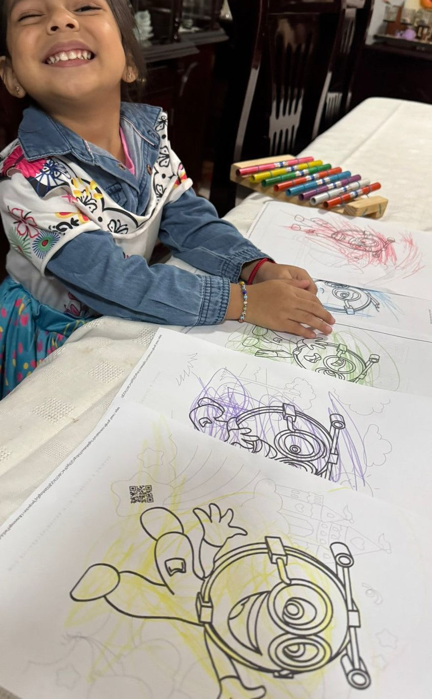 Coloring Book + Crayons