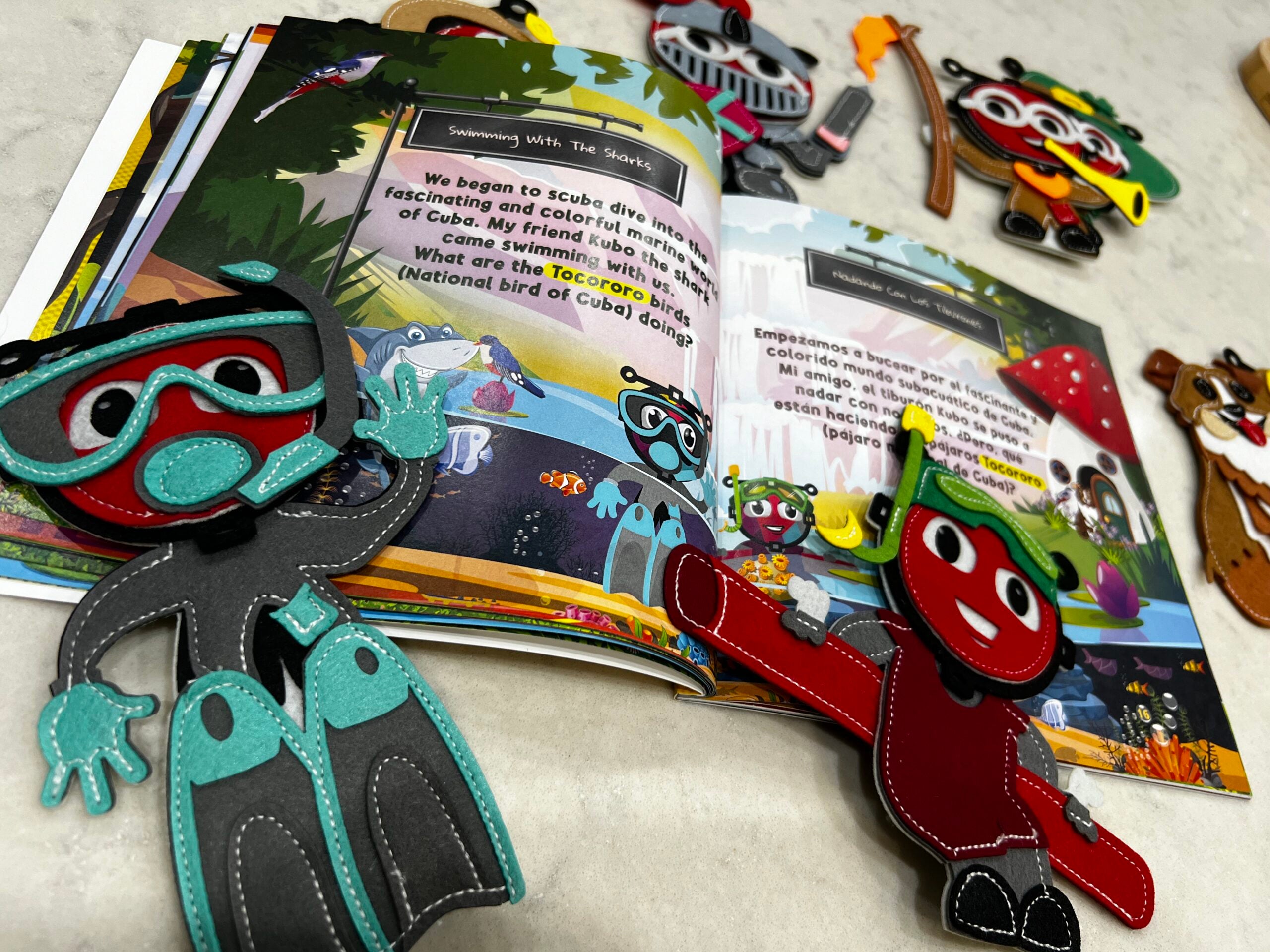 Sensory Finger Puppets - Adventures (8pcs)