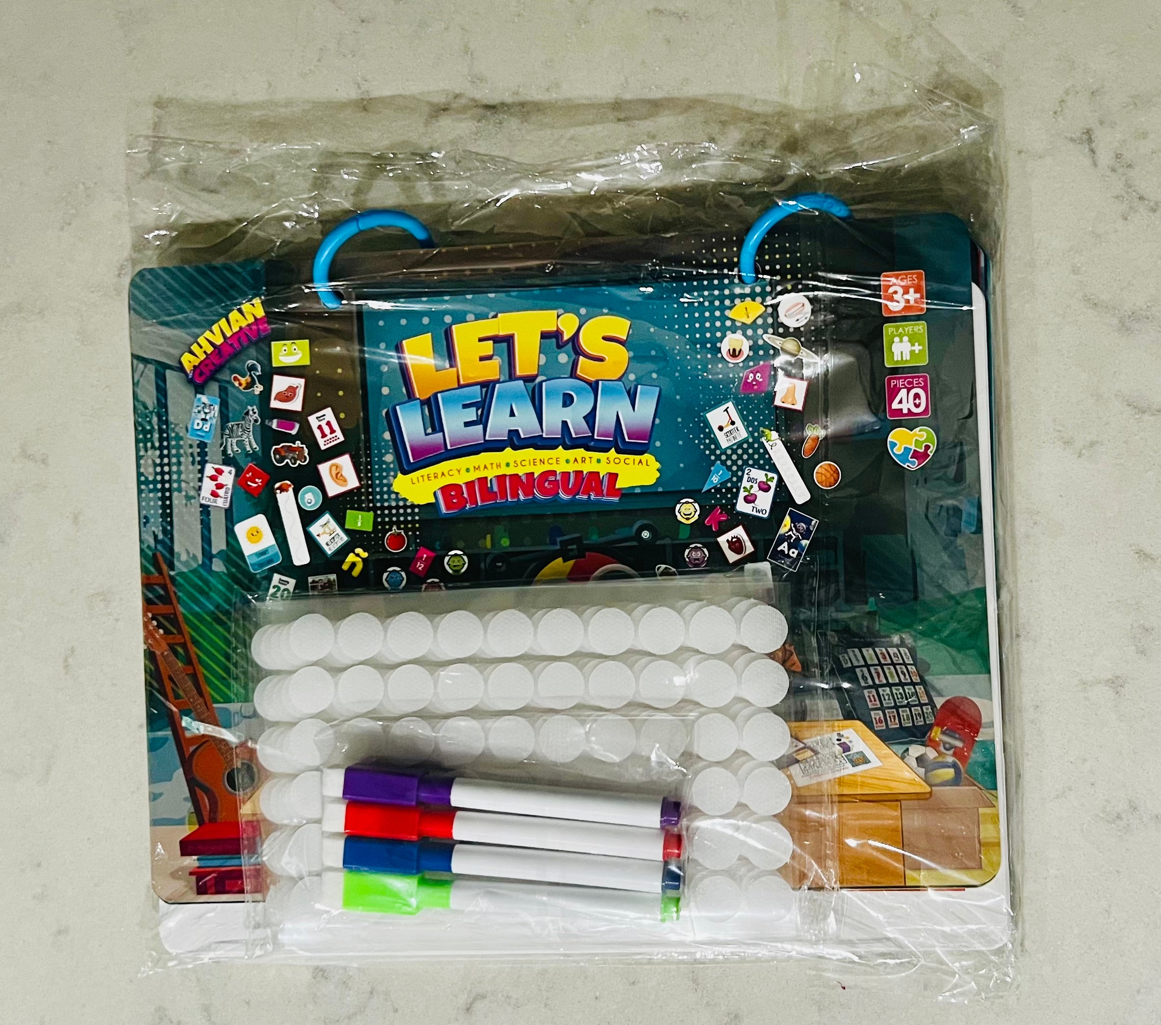 Sticky Book Re-usable Bilingual Activities Game