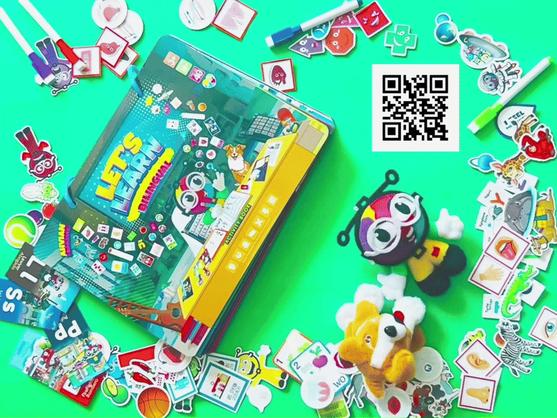 Sticky Book Re-usable Bilingual Activities Game