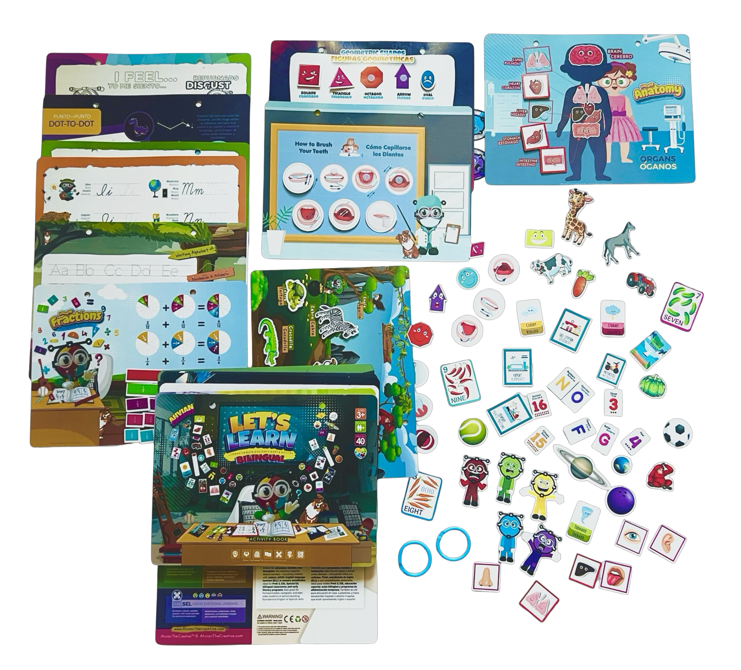 Sticky Book Re-usable Bilingual Activities Game