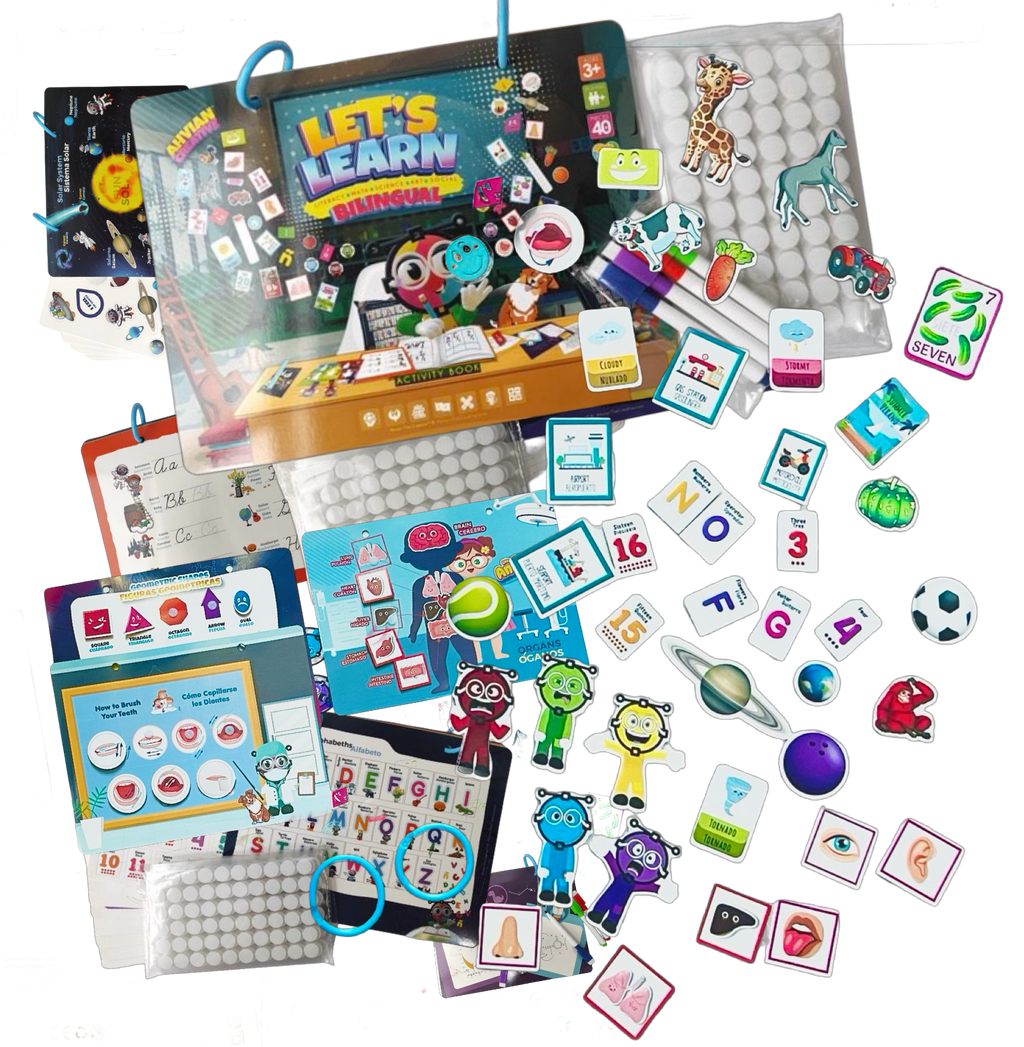 Sticky Book Re-usable Bilingual Activities Game