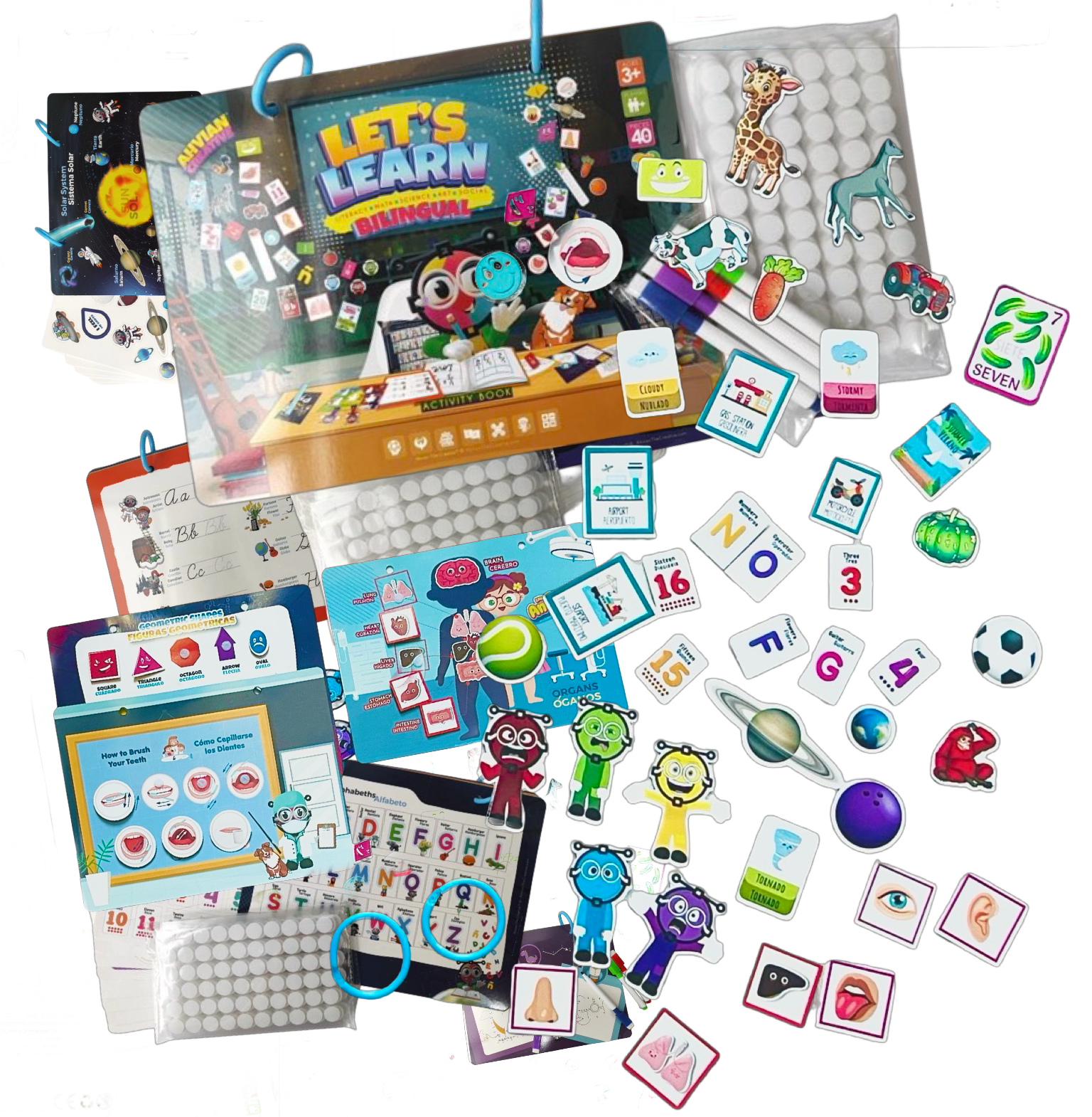 Sticky Book Re-usable Bilingual Activities Game