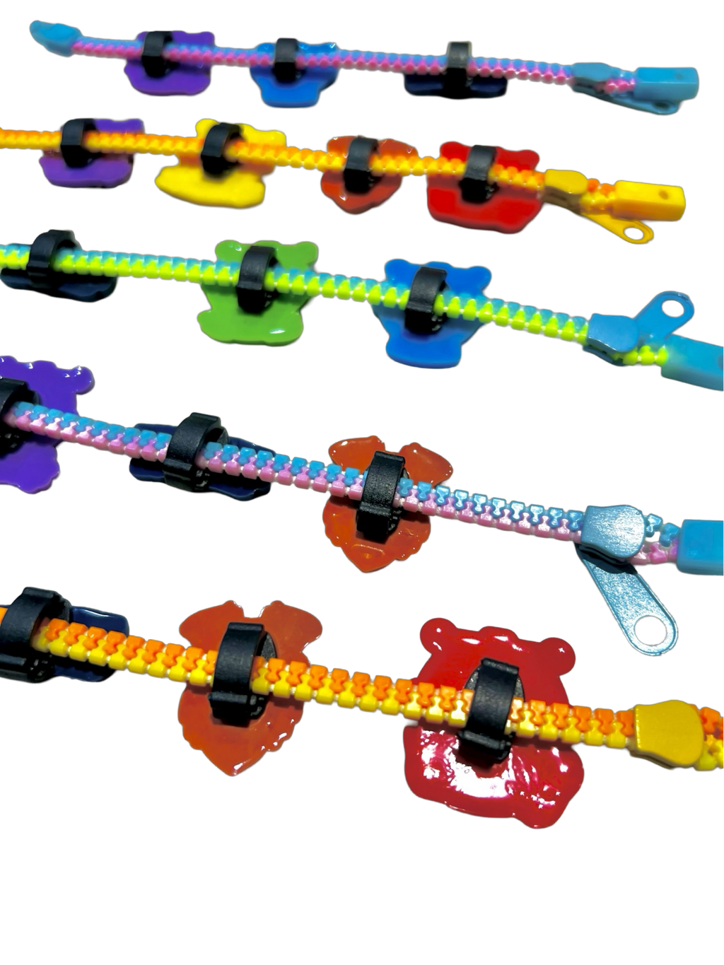 Bracelet for Stress Relief - Fidget Zipper - Supporting Emotion Learning SEL (11pcs)