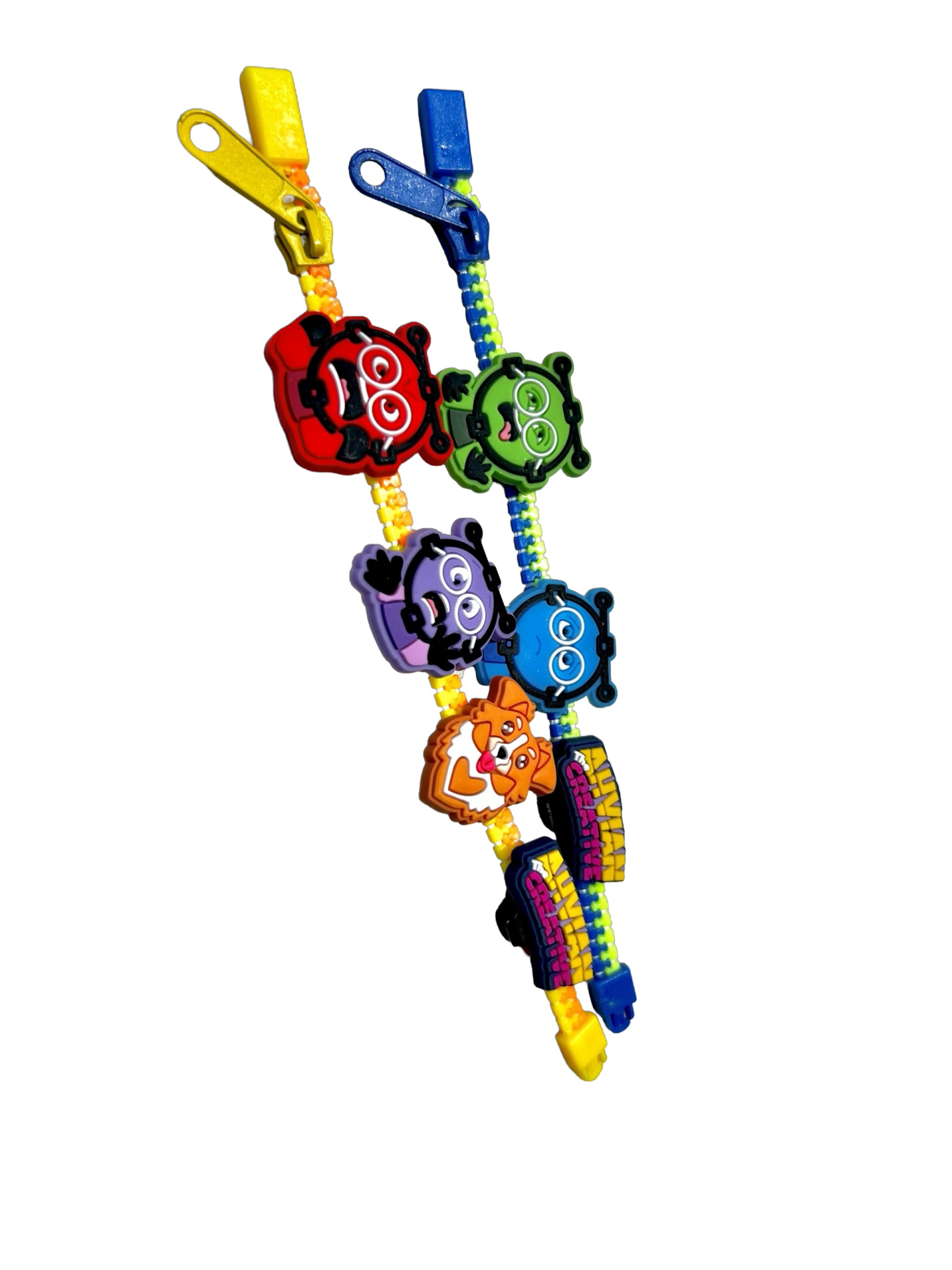 Bracelet for Stress Relief - Fidget Zipper - Supporting Emotion Learning SEL (11pcs)
